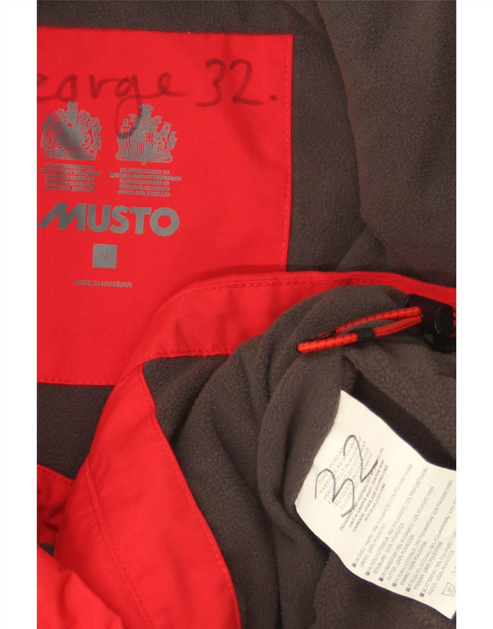 Musto Mens Gilet UK 38 Medium Red Polyamide