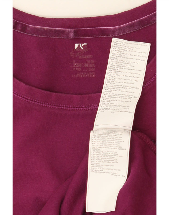 NIKE Womens Vest Top UK 10 Small Purple Cotton Vintage Nike and Second-Hand Nike from Messina Hembry 