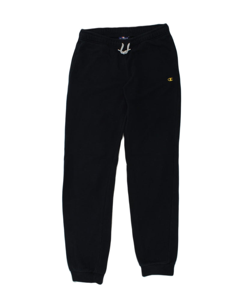 CHAMPION Boys Tracksuit Trousers Joggers 13-14 Years XL Navy Blue Cotton | Vintage Champion | Thrift | Second-Hand Champion | Used Clothing | Messina Hembry 