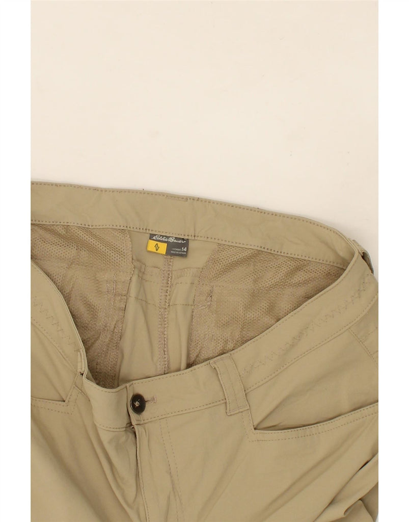 EDDIE BAUER Womens Straight Hiking Trousers US 14 XL W36 L32 Beige Nylon Vintage Eddie Bauer and Second-Hand Eddie Bauer from Messina Hembry 