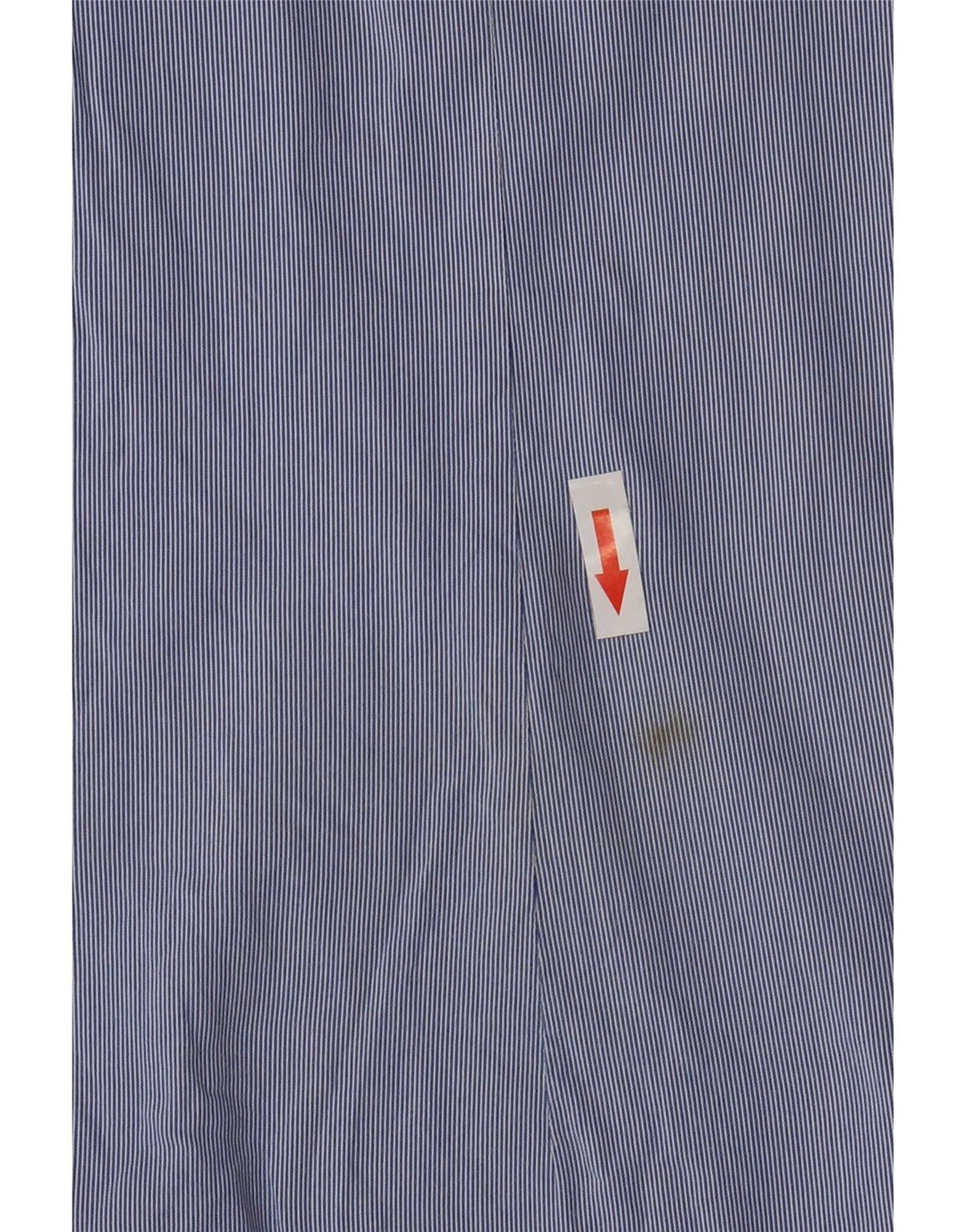 Roberto Cavalli Mens Shirt Size 39 Medium Blue Pinstripe