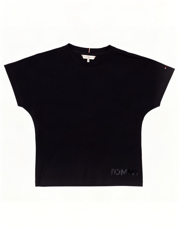 Tommy Hilfiger Girls Graphic T-Shirt Top 11-12 Years Navy Blue