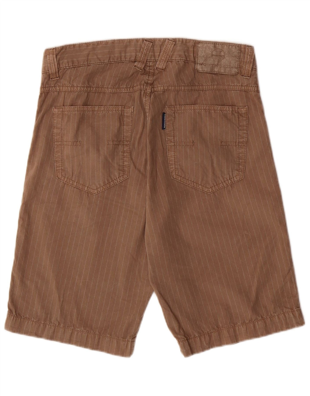 NORTH SAILS Mens Casual Shorts W30 Medium  Brown Striped Cotton