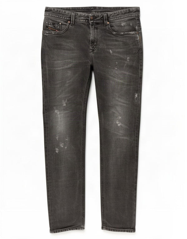 Diesel Mens Thavar Distressed Slim Skinny Jeans W31 L32 Grey Cotton