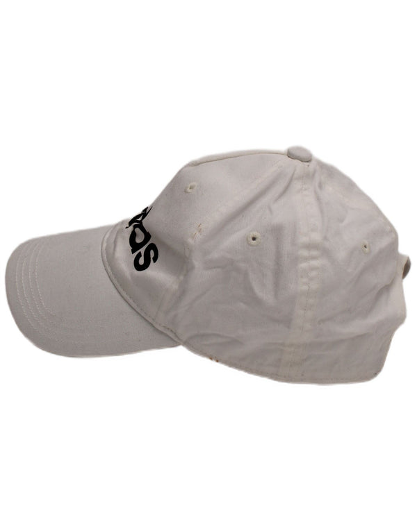 Adidas Mens Graphic Baseball Cap One Size White Cotton