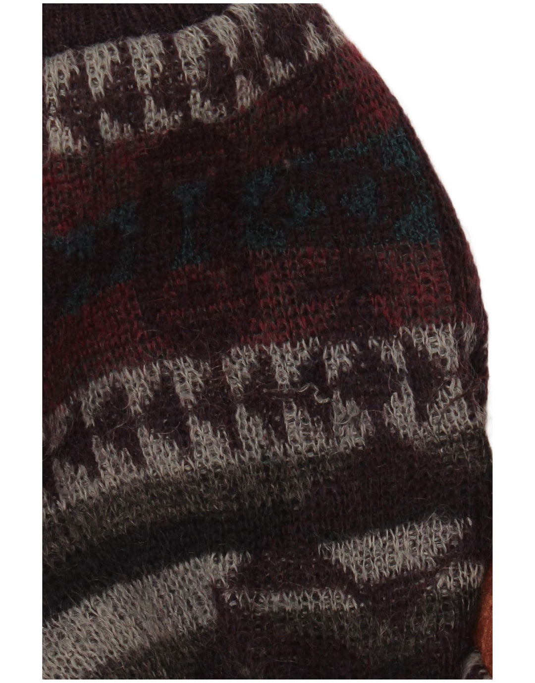 C&A Mens Knit Bomber Jacket Medium Multicoloured Fair Isle