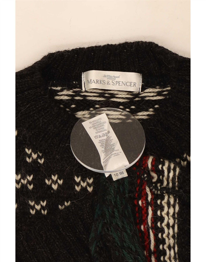 Marks & Spencer Mens St. Michael Crew Neck Jumper Sweater XL Black