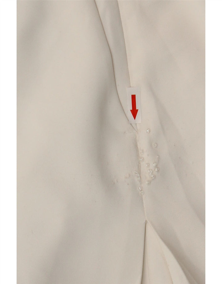 Calvin Klein Womens High Waist Casual Shorts EU 36 Small W26 White