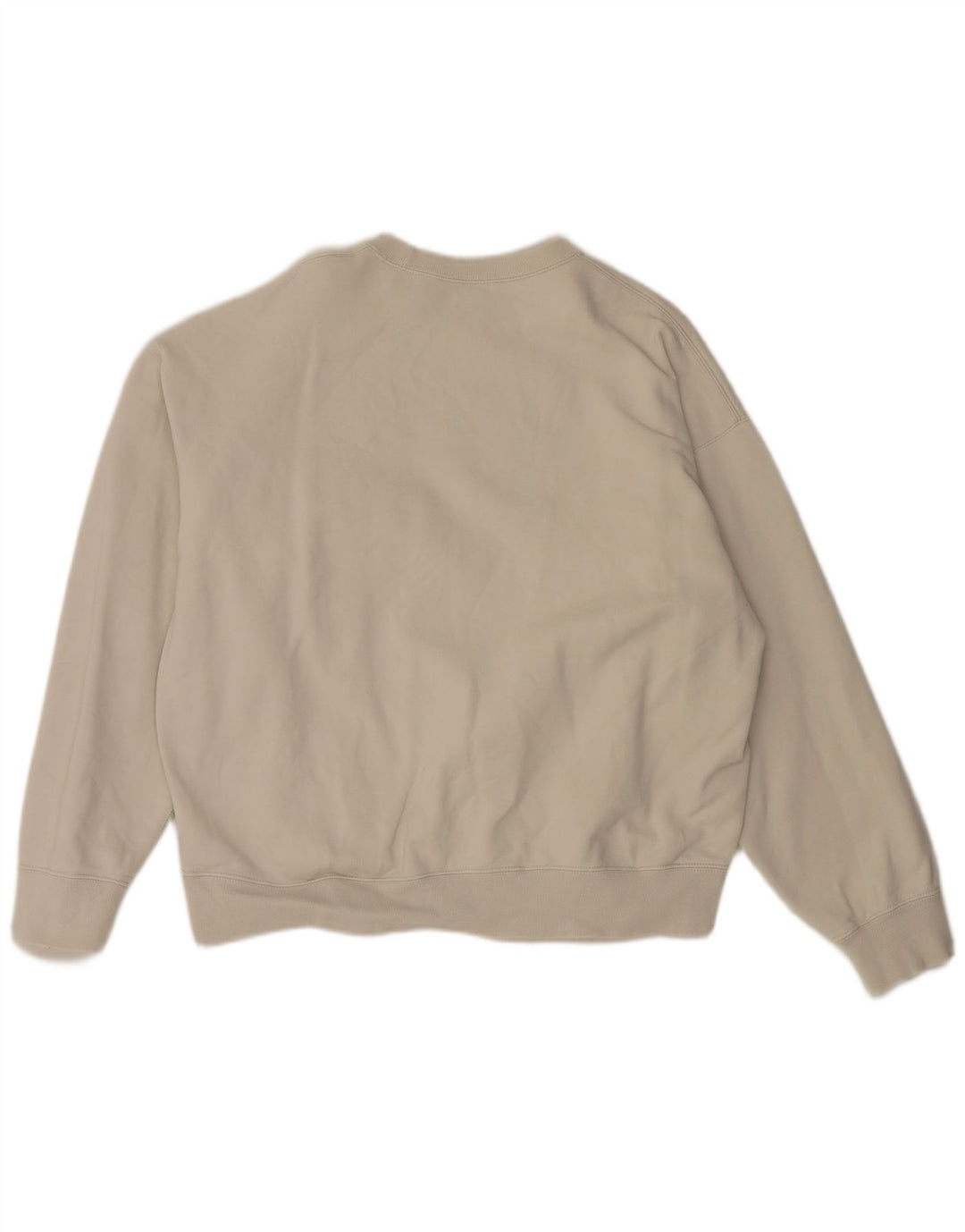 Nike Mens Sweatshirt Jumper Large Beige Cotton