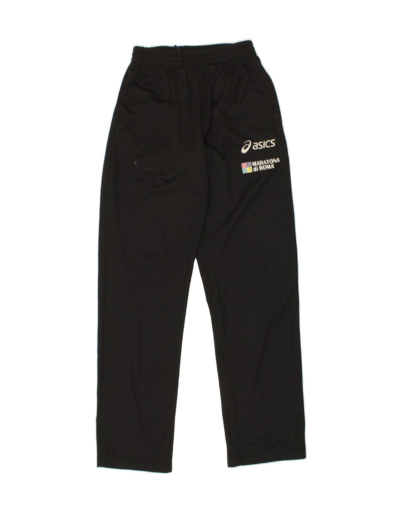 ASICS Mens Graphic Tracksuit Trousers Medium Black Polyester Vintage Asics and Second-Hand Asics from Messina Hembry 