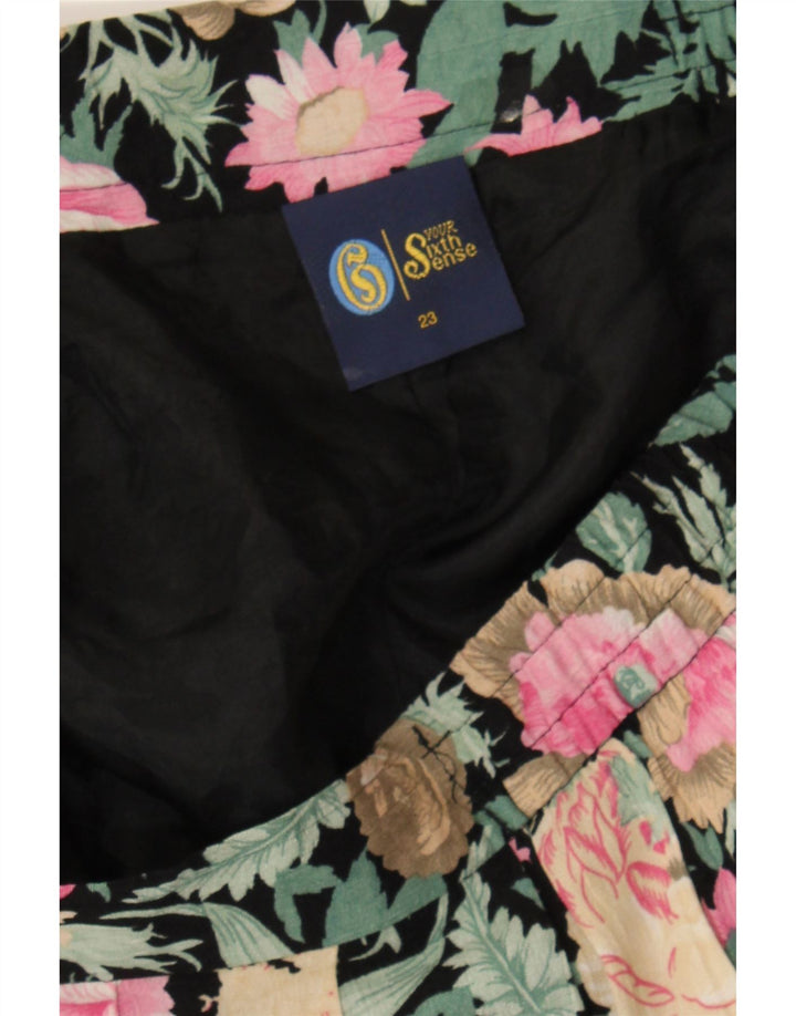 YOUR SIXTH SENSE Womens A-Line Skirt W34 Large  Multicoloured Floral Vintage Your Sixth Sense and Second-Hand Your Sixth Sense from Messina Hembry 