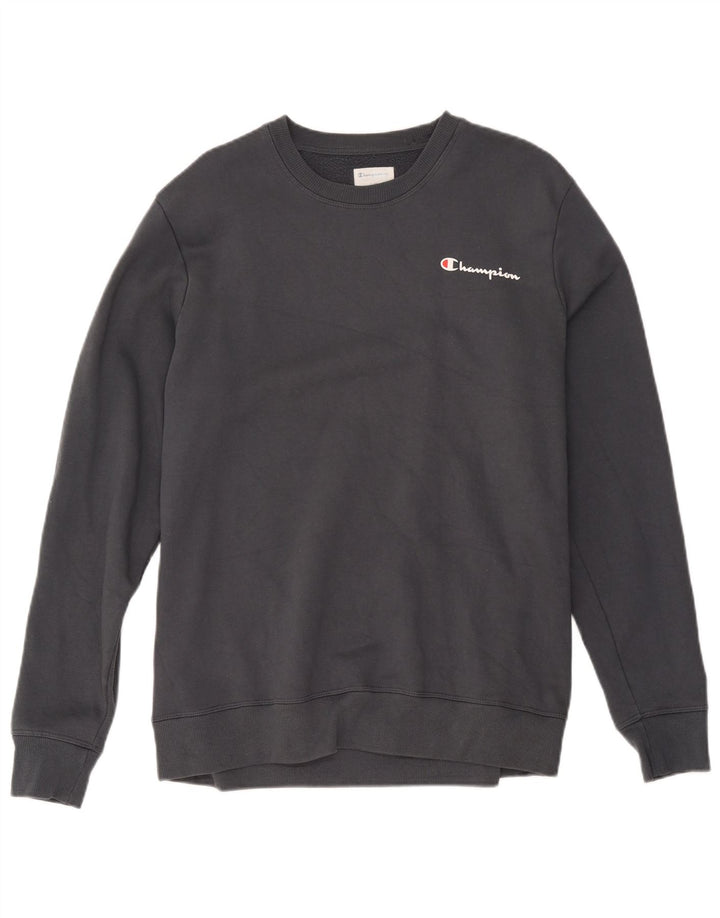 Champion Mens Sweatshirt Jumper Large Grey Cotton