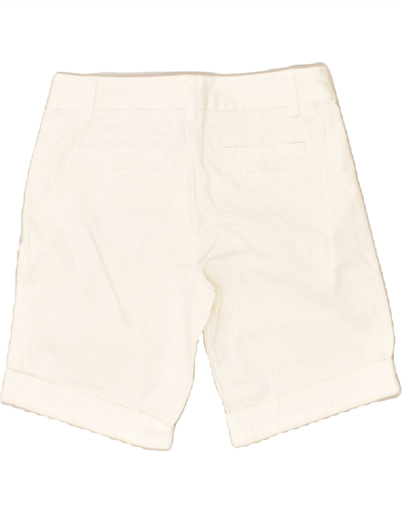 J. CREW Womens City Fit Chino Shorts US 2 XS W30 White Cotton | Vintage J. Crew | Thrift | Second-Hand J. Crew | Used Clothing | Messina Hembry 