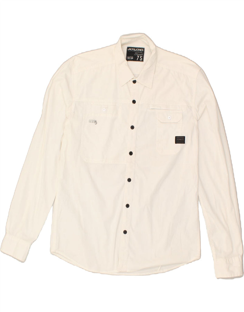 JACK & JONES Mens Shirt Large White | Vintage Jack & Jones | Thrift | Second-Hand Jack & Jones | Used Clothing | Messina Hembry 