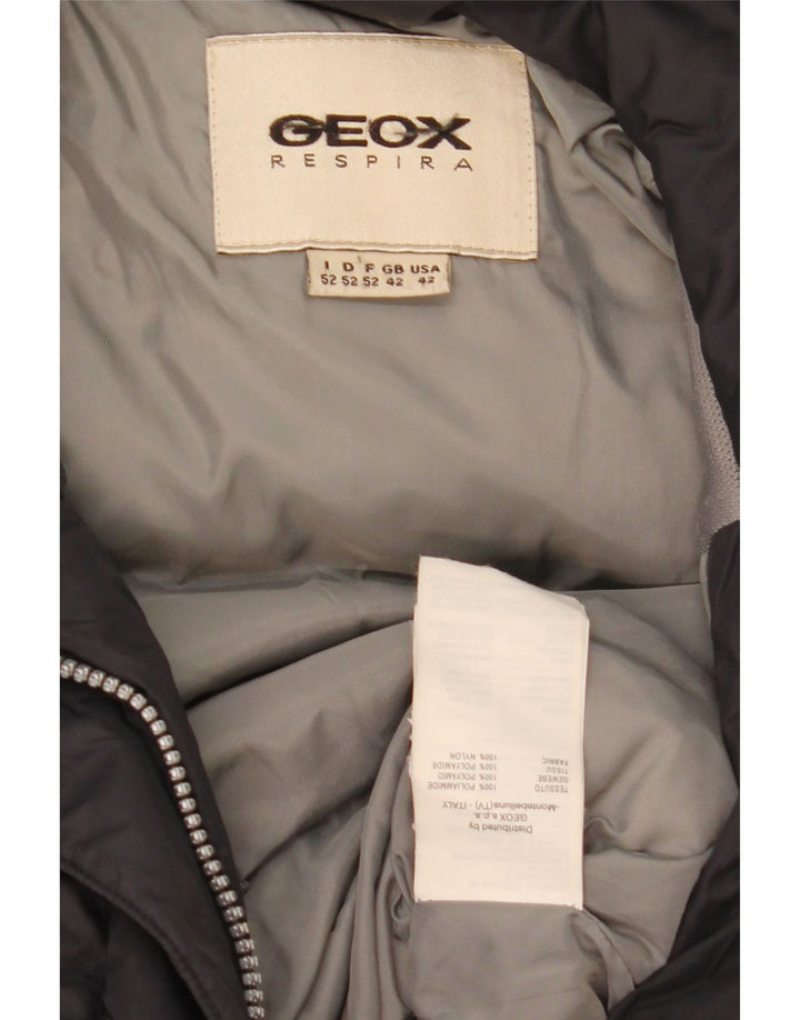 Geox Mens Padded Jacket UK 42 XL Black Polyamide