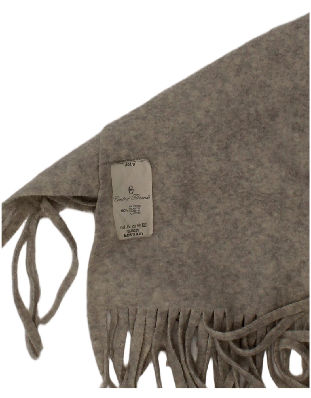Conte of Florence Mens Fleece Rectangle Scarf One Size Grey Polyester