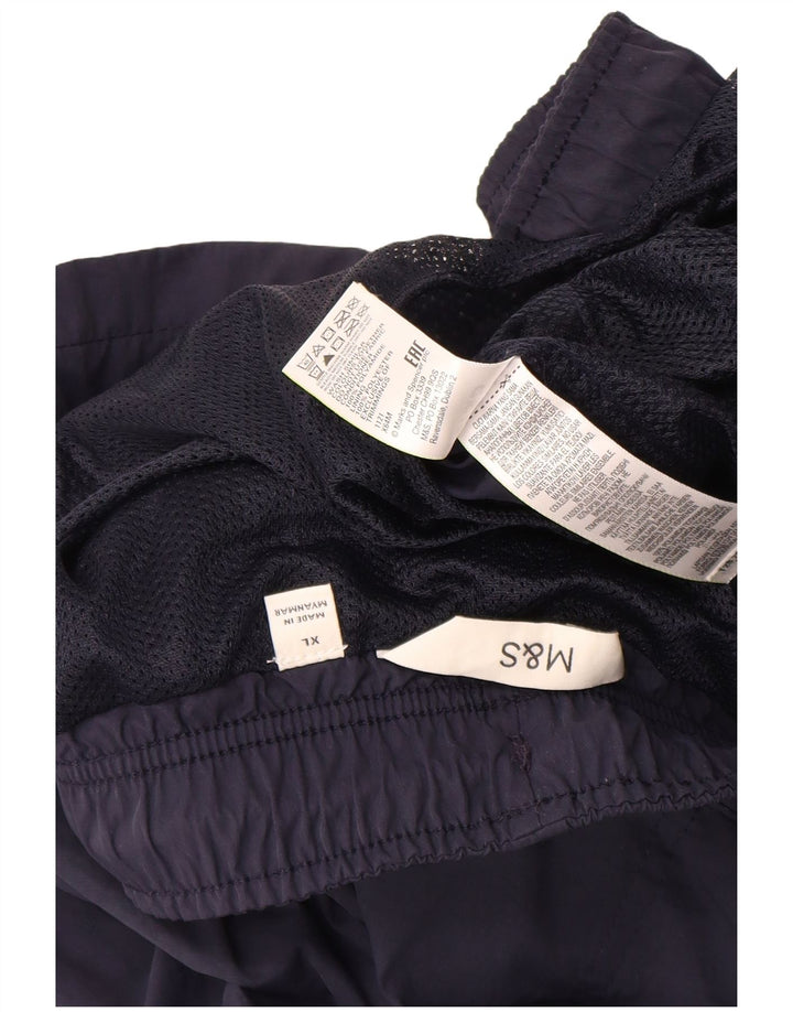 MARKS & SPENCER Mens Swimming Shorts XL  Navy Blue Polyamide