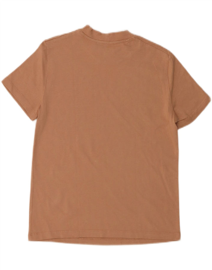 ZARA Womens T-Shirt Top UK 6 XS Brown Vintage Zara and Second-Hand Zara from Messina Hembry 