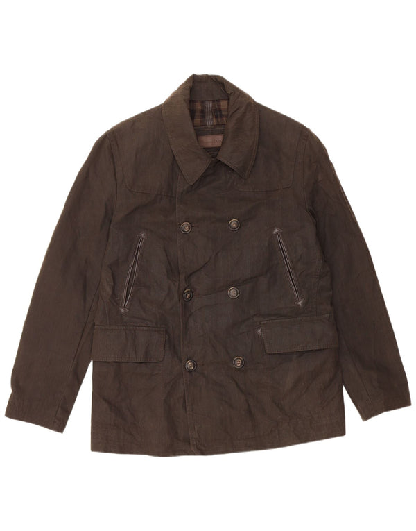 MASSIMO DUTTI Mens Utility Jacket UK 38 Medium Brown