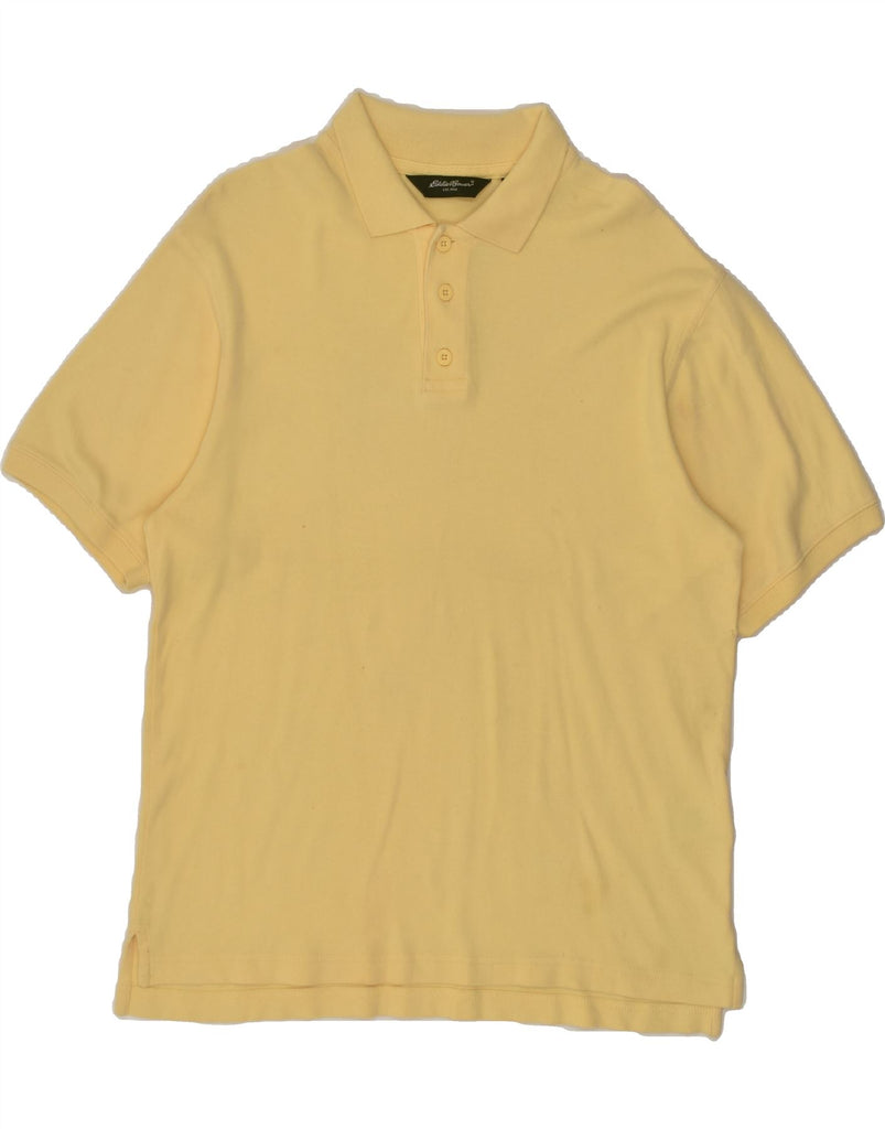 EDDIE BAUER Mens Polo Shirt Small Yellow Cotton | Vintage Eddie Bauer | Thrift | Second-Hand Eddie Bauer | Used Clothing | Messina Hembry 