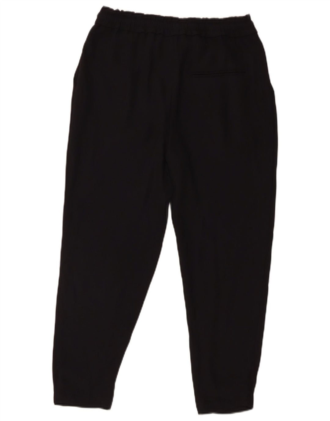 Zara Womens Pegged Cropped Trousers XS W24 L23 Black Polyester