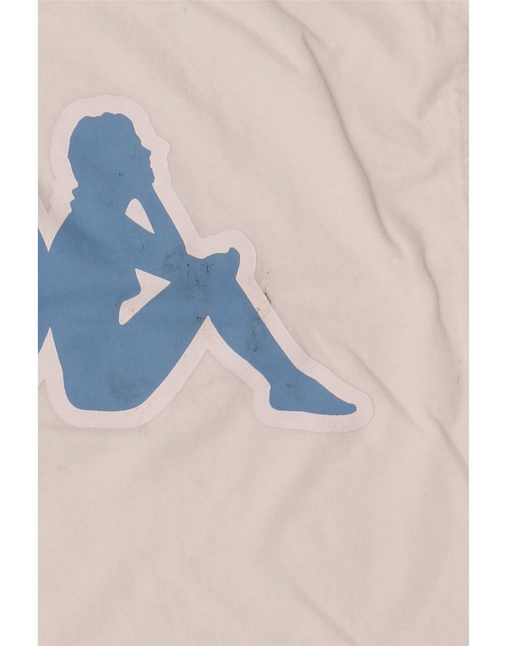 Kappa Mens Graphic Vest Top Medium White Cotton