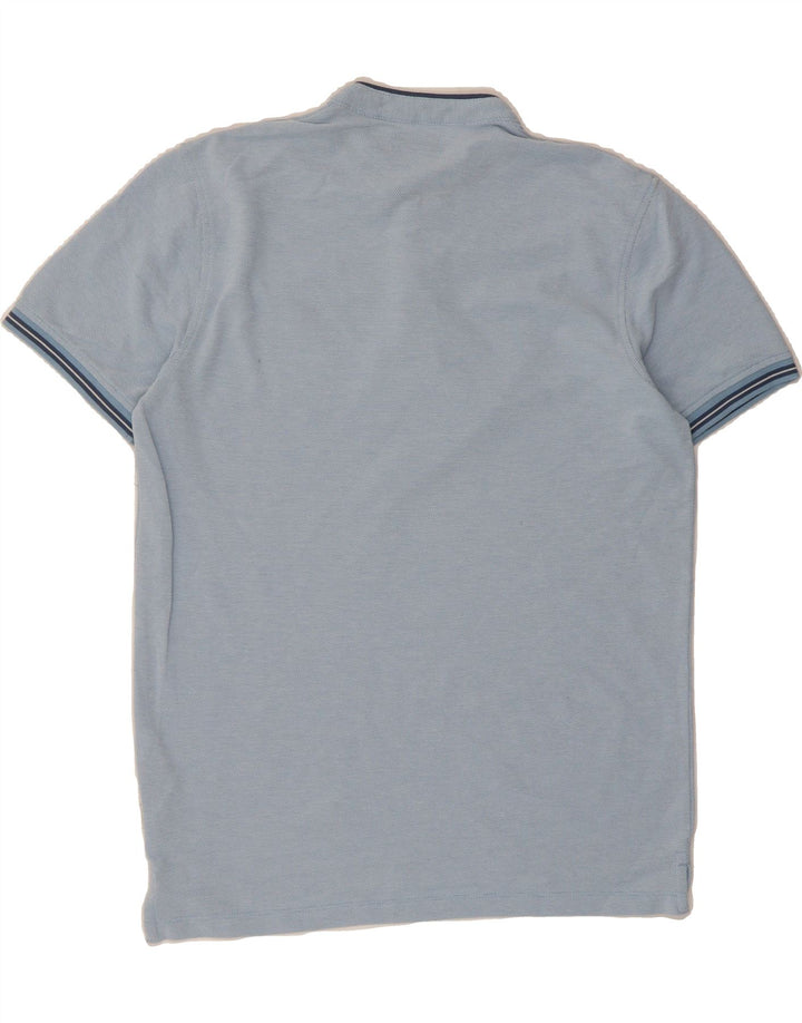 JACK & JONES Mens Premium Polo Shirt Medium Blue Cotton Vintage Jack & Jones and Second-Hand Jack & Jones from Messina Hembry 