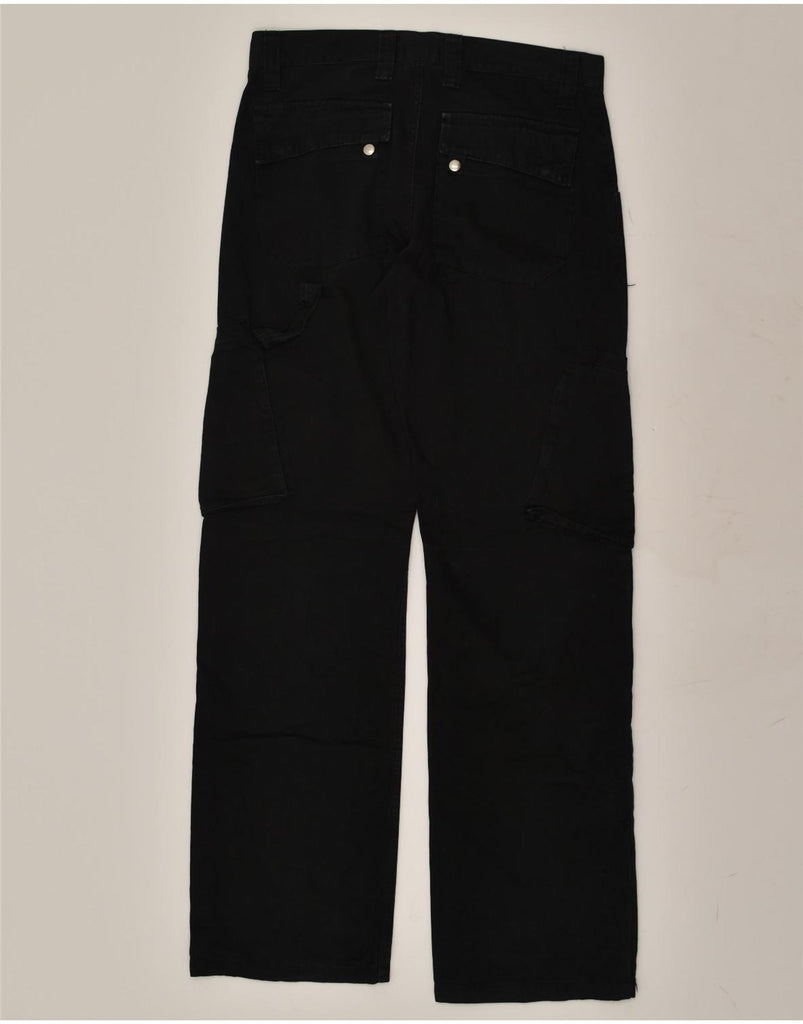 SISLEY Womens Cargo Straight Jeans IT 44 Medium W30 L33 Black Cotton | Vintage Sisley | Thrift | Second-Hand Sisley | Used Clothing | Messina Hembry 