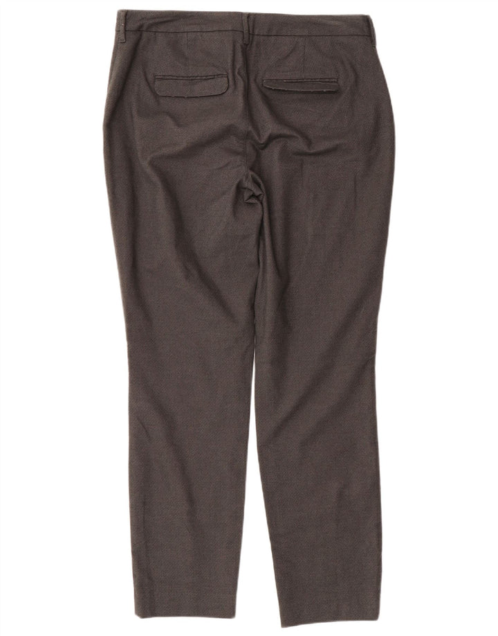 WHITE STUFF Womens Casual Trousers UK 12 Medium W34 L30 Grey Geometric