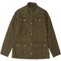 BARBOUR Womens Quilted Jacket UK 12 Medium Khaki Vintage Barbour and Second-Hand Barbour from Messina Hembry 
