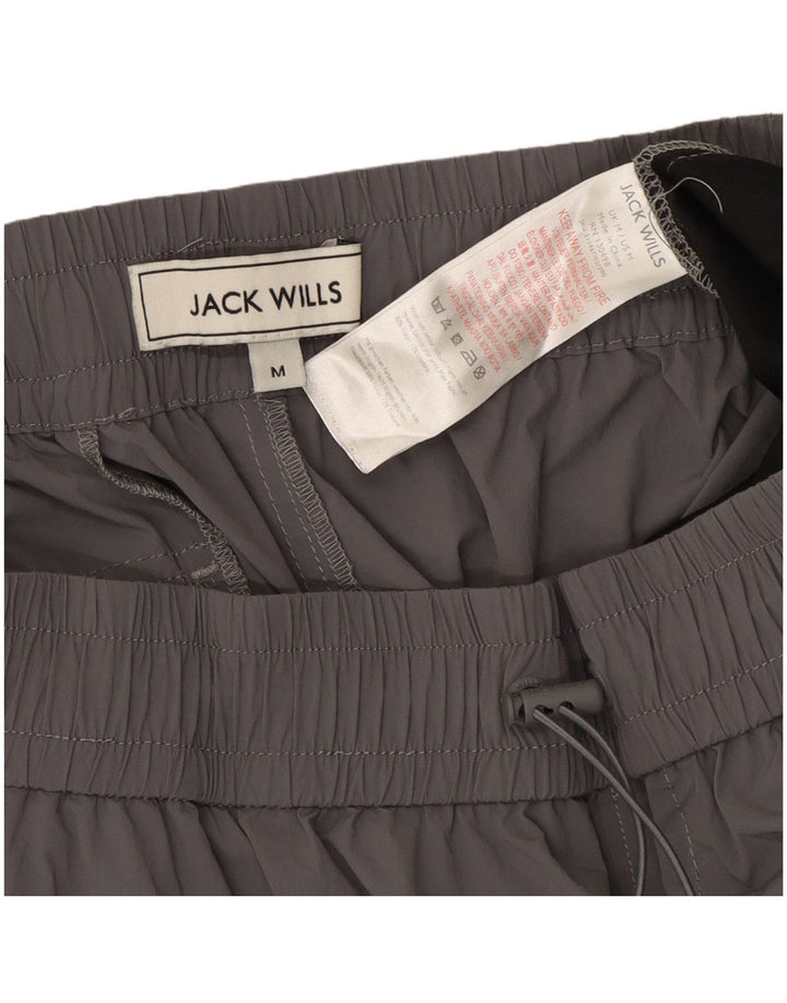 Jack Wills Womens Joggers Cargo Trousers Medium W28 L26 Grey Nylon