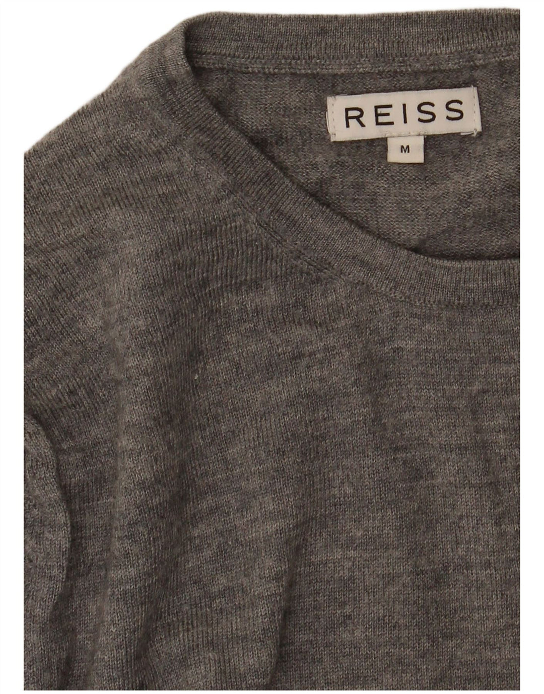 Reiss Mens Crew Neck Jumper Sweater Medium Grey Flecked