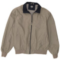 Nazareno Gabrielli Mens Bomber Jacket UK 44 2XL Grey Polyester