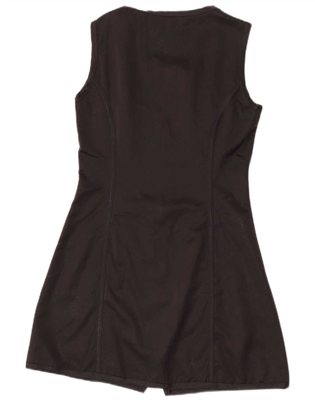 C'EST COMMECA Womens Sleeveless A-Line Dress UK 10 Small Black