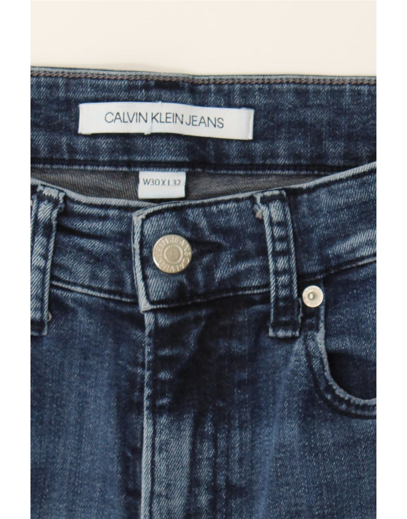 CALVIN KLEIN Mens Slim Jeans W30 L32 Navy Blue Cotton Vintage Calvin Klein and Second-Hand Calvin Klein from Messina Hembry 