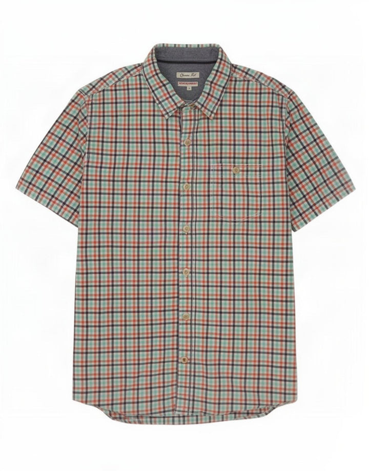 Fat Face Mens Short Sleeve Classic Fit Shirt Medium Multicoloured Check
