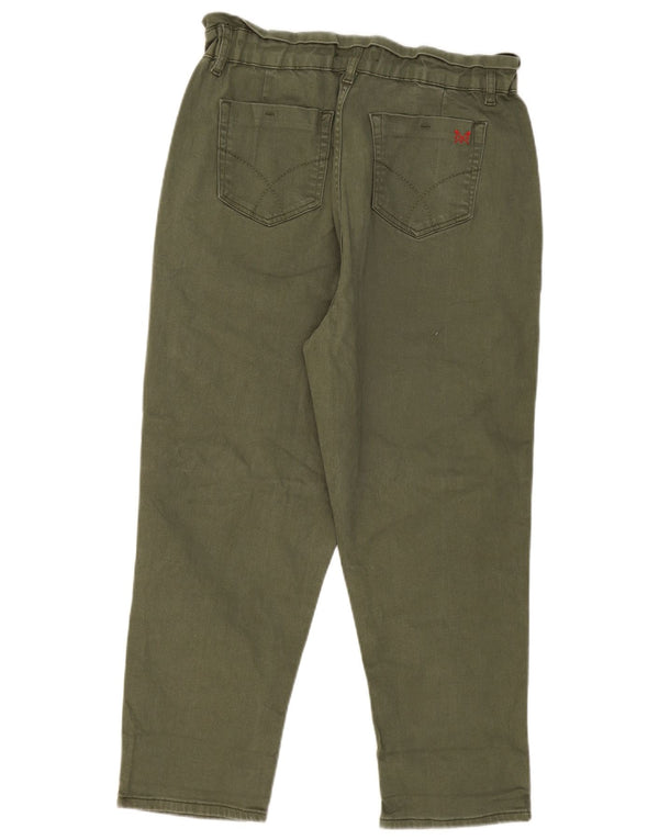 Crew Clothing Womens High Rise Tapered Jeans UK 16 Large W32 L26 Khaki