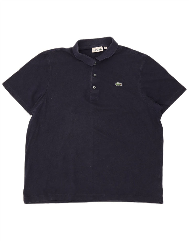 Lacoste Mens Polo Shirt Size 8 3XL Navy Blue Cotton