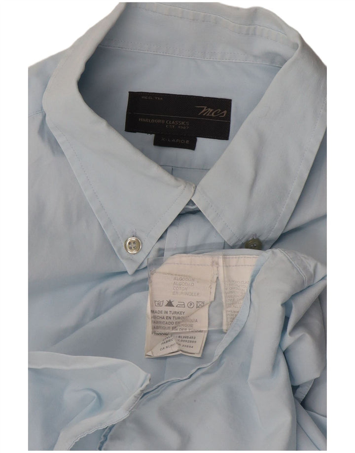 Marlboro Classics Mens Shirt XL Blue Cotton