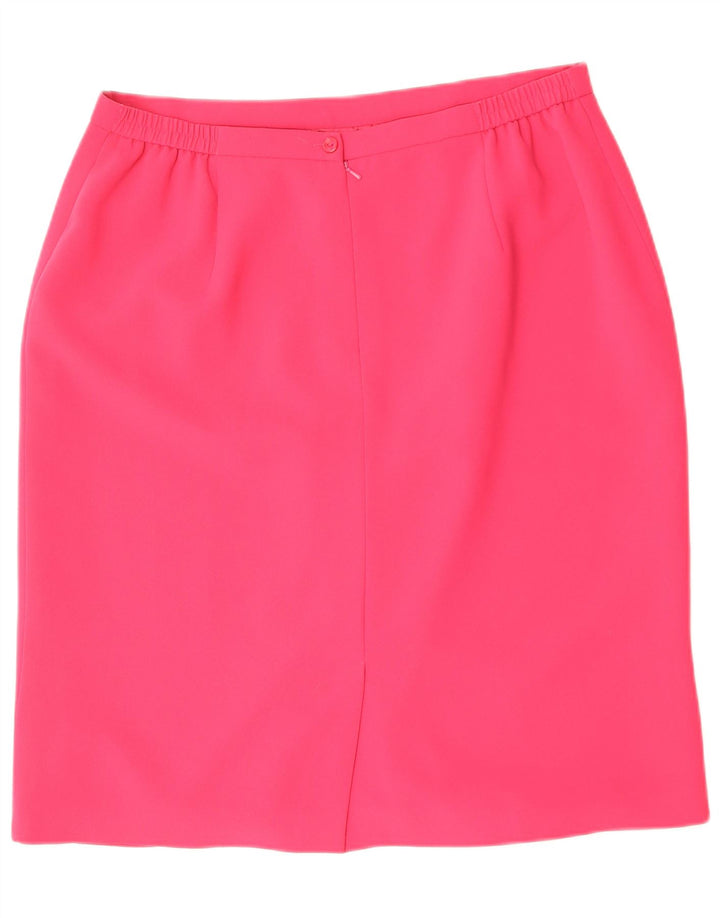 Eastex Womens Pencil Skirt EU 46 XL W36 Pink Polyester