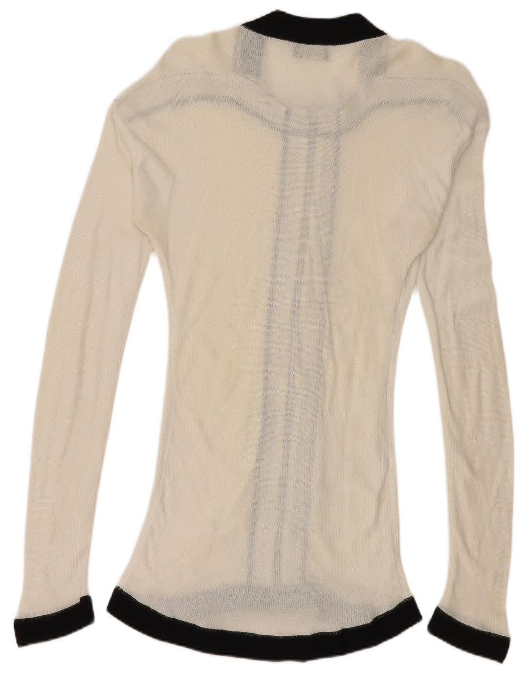 Gianfranco Ferre Womens Cardigan Sweater UK 10 Small White Colourblock