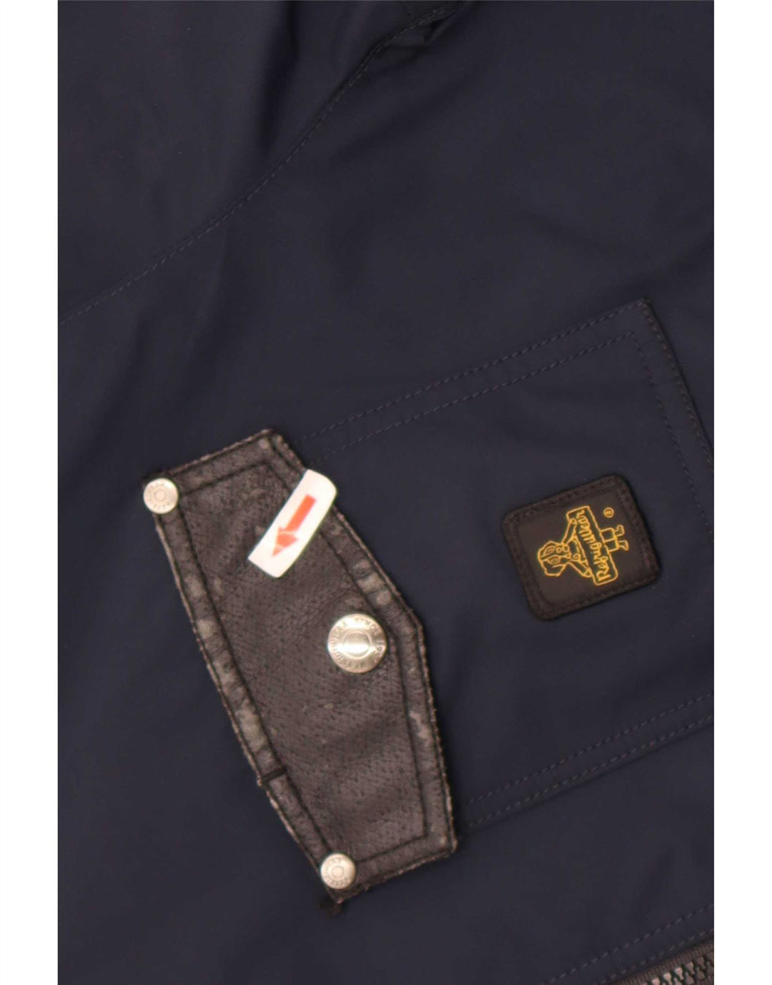 Refrigiwear Mens Rain Jacket IT 48 Medium Navy Blue Colourblock Nylon