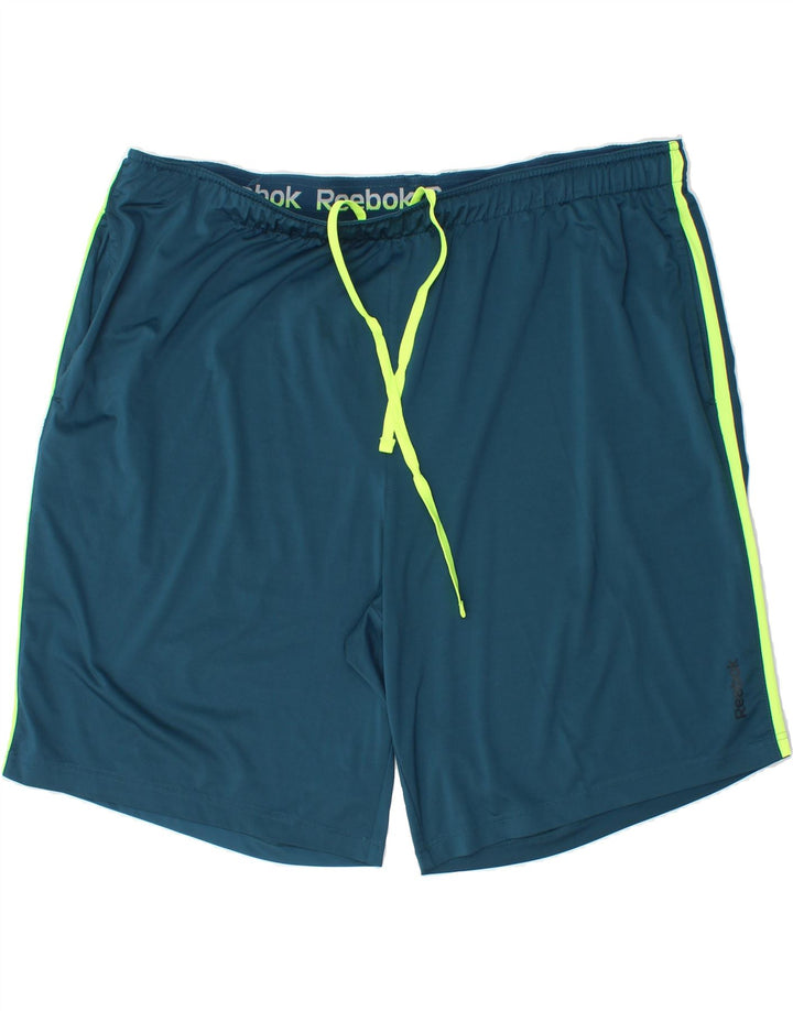 REEBOK Mens Sport Shorts 2XL Blue Vintage Reebok and Second-Hand Reebok from Messina Hembry 