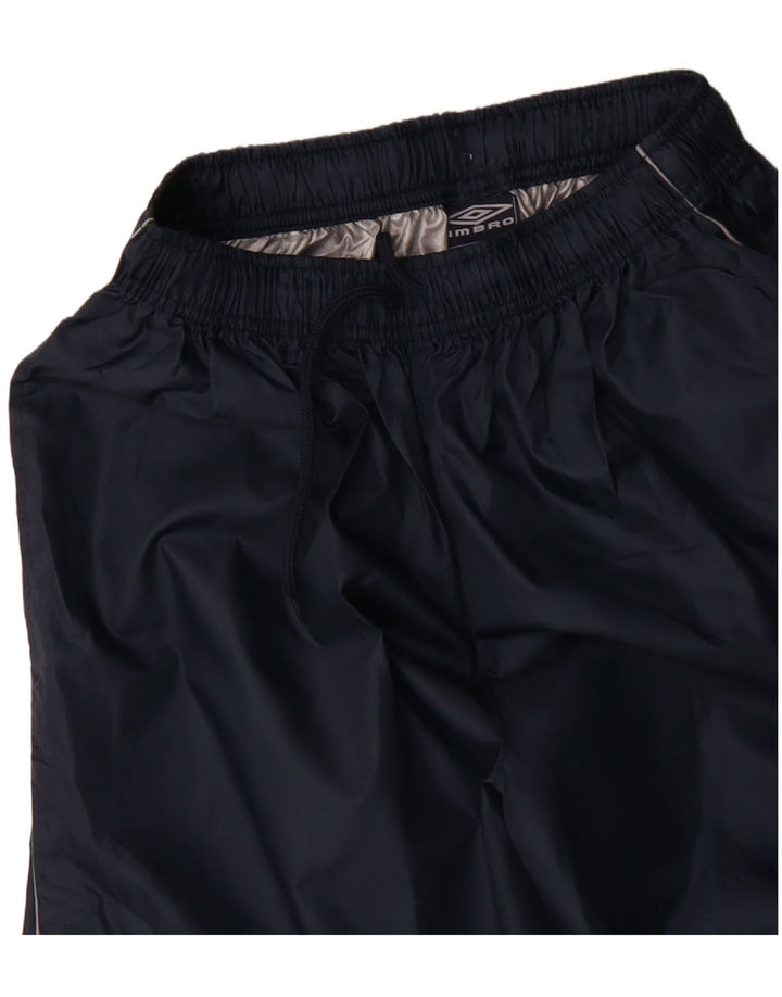 UMBRO Mens Graphic Tracksuit Trousers Medium  Navy Blue Nylon