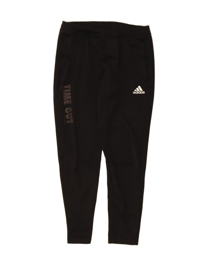 ADIDAS Mens Climacool Graphic Tracksuit Trousers Medium  Black Polyester Vintage Adidas and Second-Hand Adidas from Messina Hembry 