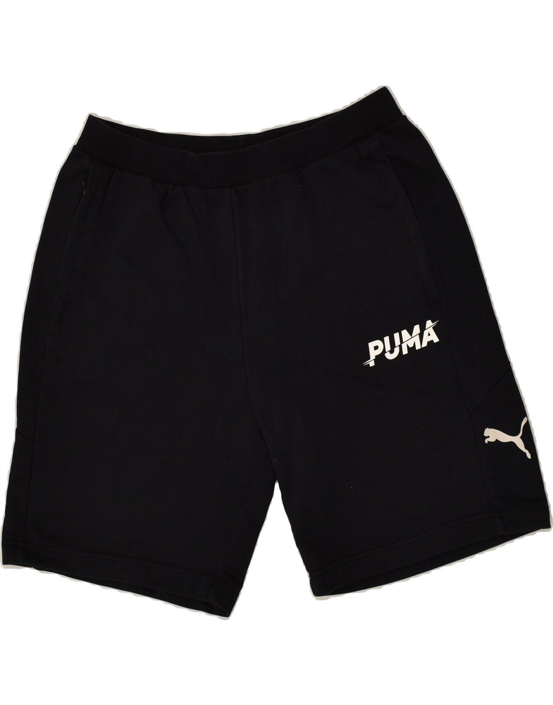 PUMA Mens Sport Shorts Large Black | Vintage Puma | Thrift | Second-Hand Puma | Used Clothing | Messina Hembry 