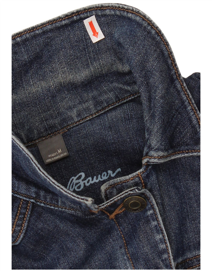 Eddie Bauer Womens Denim Jacket UK 14 Medium Blue Cotton