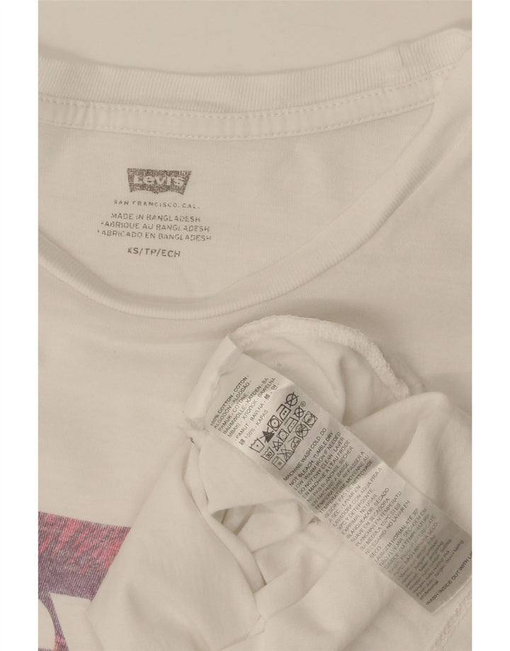 Levi's Mens Graphic T-Shirt Top XS White Cotton