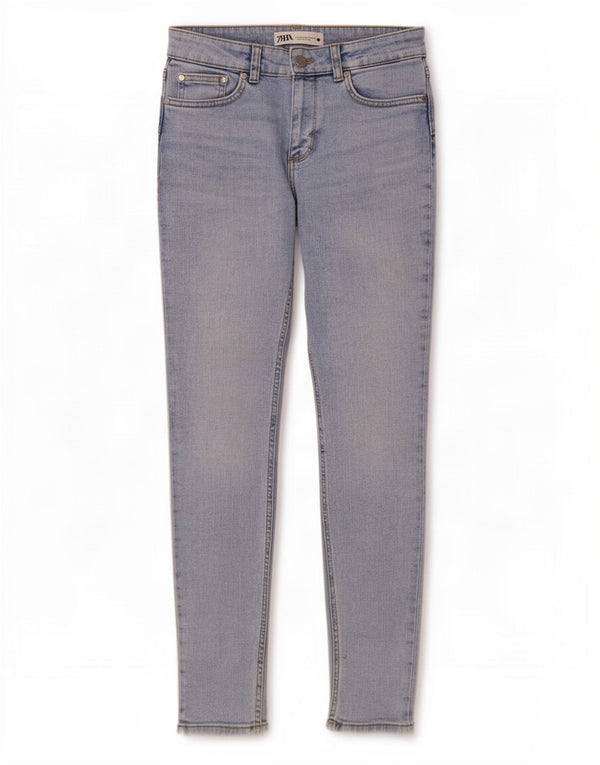 Zara Womens Skinny Jeans EU 34 2XS W24 L28 Blue Cotton
