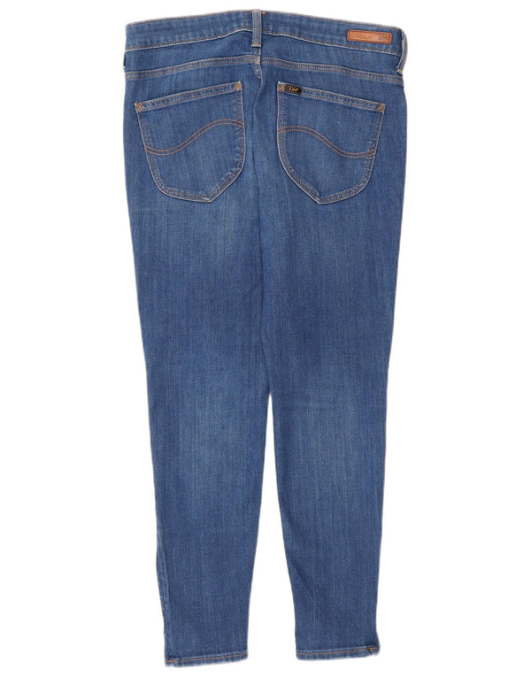 Lee Womens Scarlett Cropped Jeans W30 L25 Blue Cotton
